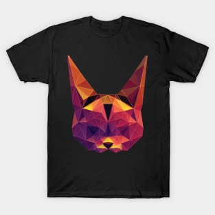 Polygon Head Cat T-Shirt